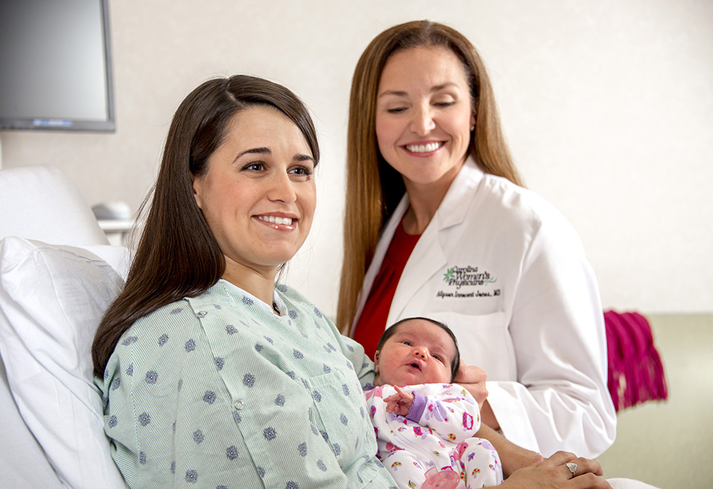 Dr. Jones with Mom and Baby